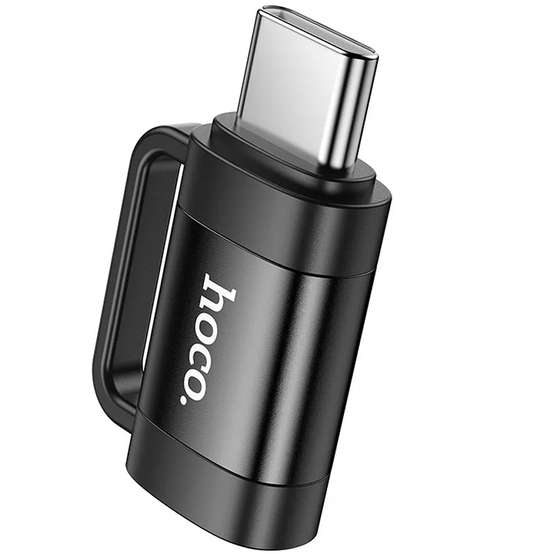 Lightning - USB-C Data og Ladeadapter HOCO UA31E, Svart