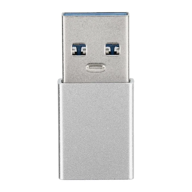 USB-C til USB-A data- og ladeadapter Blue Star, hvit