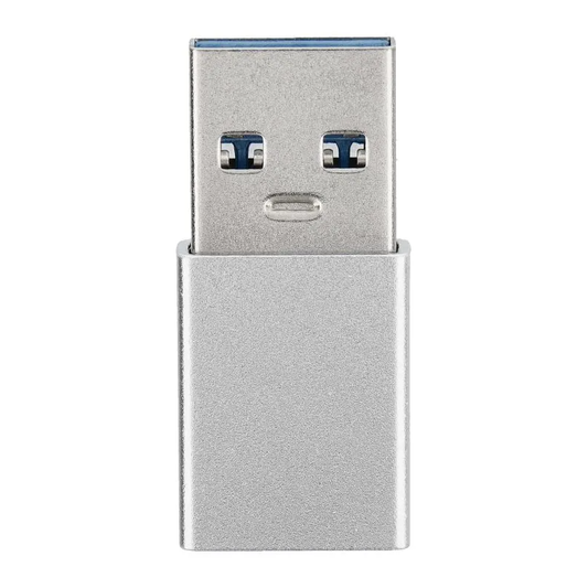 USB-C til USB-A data- og ladeadapter Blue Star, hvit