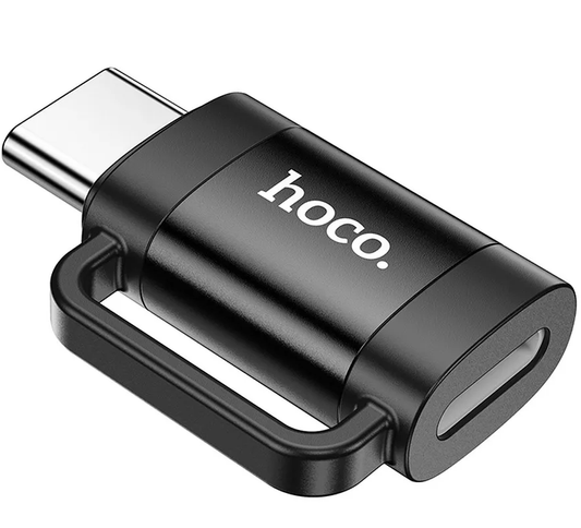 Lightning - USB-C Data og Ladeadapter HOCO UA31E, Svart