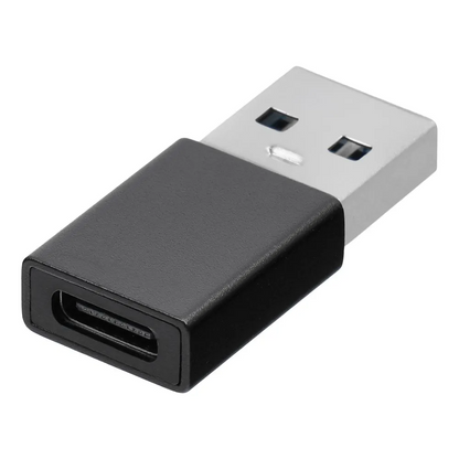 USB-C til USB-A Data- og Ladeadapter Blue Star, Svart
