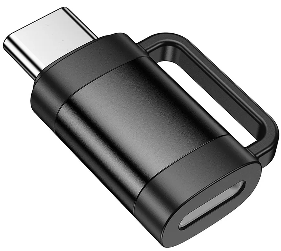 Lightning - USB-C Data og Ladeadapter HOCO UA31E, Svart