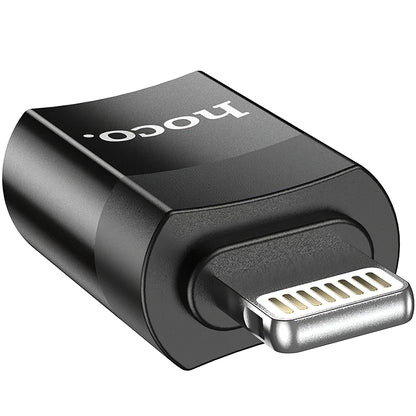 USB-C - Lightning data- og ladeadapter HOCO UA17, svart 