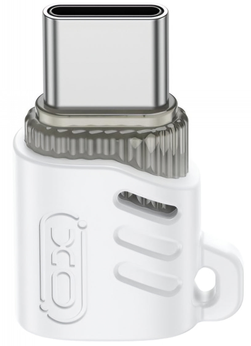 Adapter for Data og Lading microUSB - USB-C XO Design NB256G, Hvit