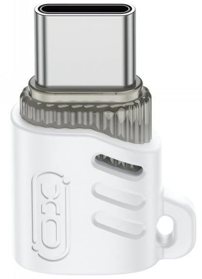 Adapter for Data og Lading microUSB - USB-C XO Design NB256G, Hvit