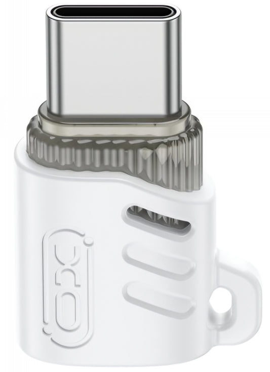 Adapter for Data og Lading microUSB - USB-C XO Design NB256G, Hvit