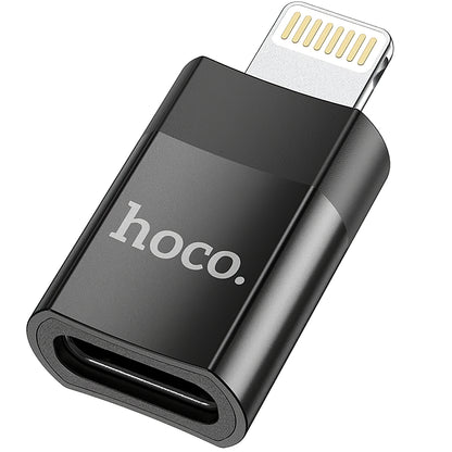 USB-C - Lightning data- og ladeadapter HOCO UA17, svart 