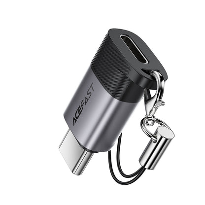Adapter for Data og Lading Lightning - USB-C Acefast J19, Grå