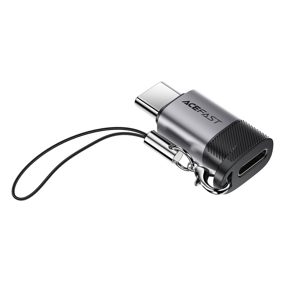 Adapter for Data og Lading Lightning - USB-C Acefast J19, Grå