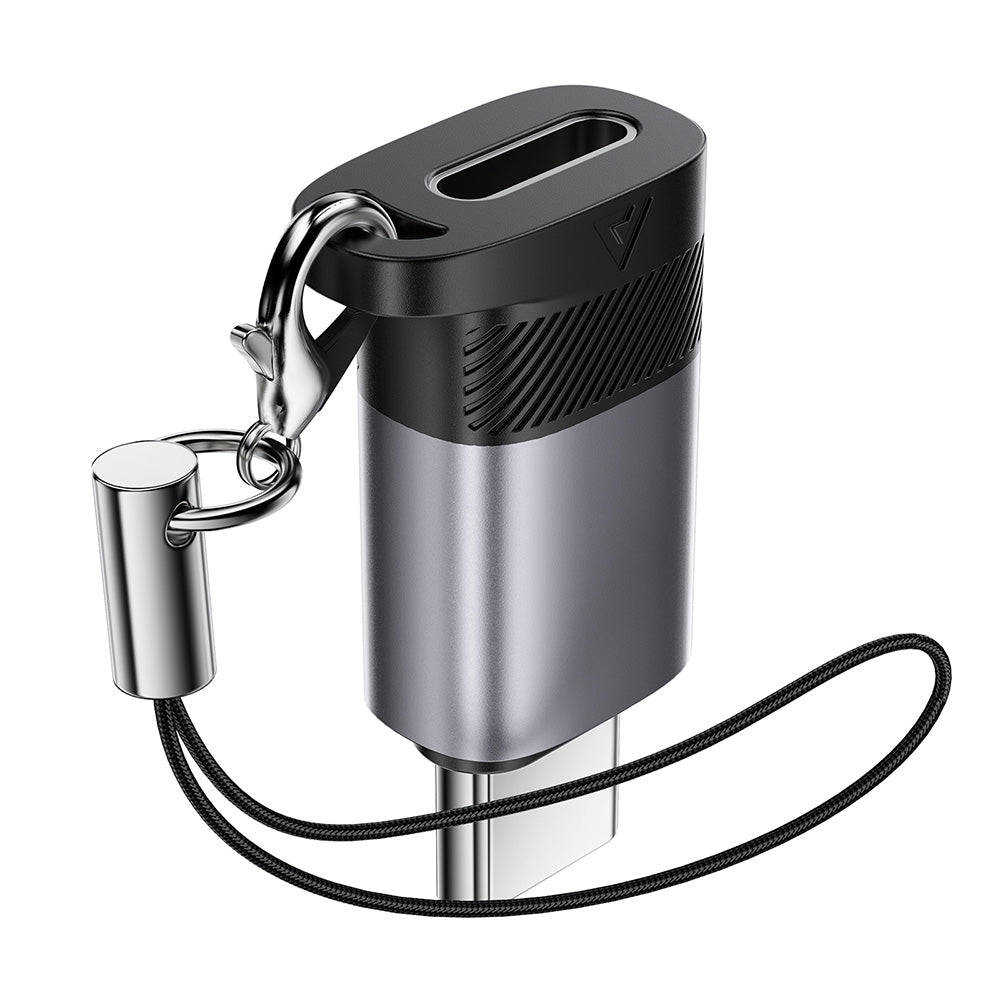 Adapter for Data og Lading Lightning - USB-C Acefast J19, Grå