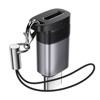 Adapter for Data og Lading Lightning - USB-C Acefast J19, Grå
