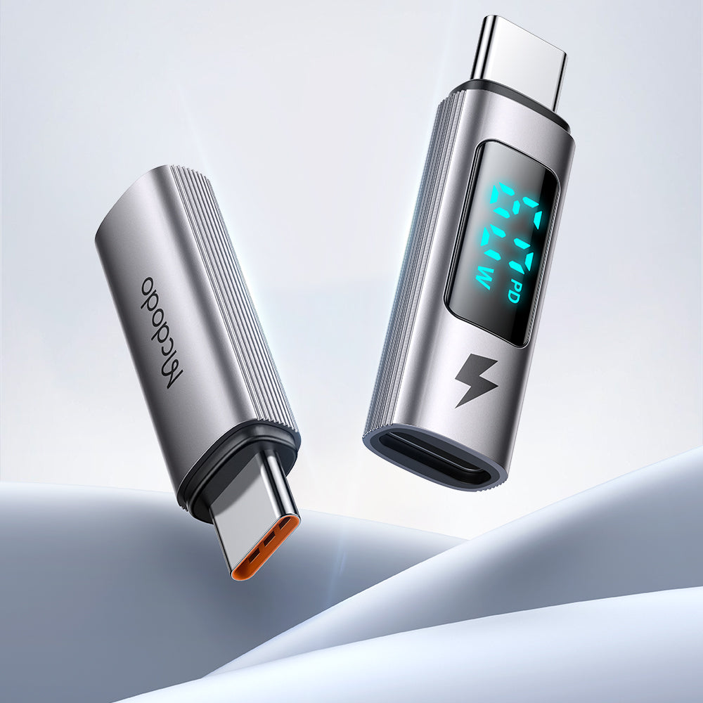 Adapter for Data og Lading Lightning - USB-C McDodo OT-5990 Wales Display, Svart