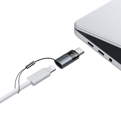 Adapter for Data og Lading Lightning - USB-C McDodo OT-7610, Svart