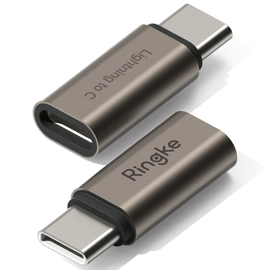 Adapter for Data og Lading Lightning - USB-C Ringke, Brun, Sett med 2 stykker