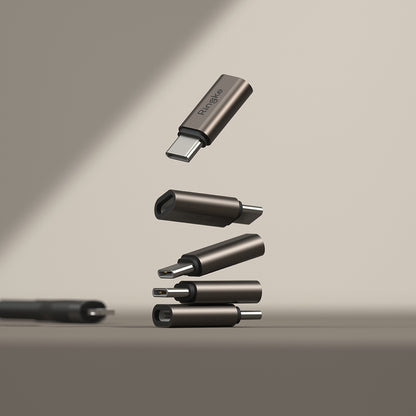 Adapter for Data og Lading Lightning - USB-C Ringke, Brun, Sett med 2 stykker