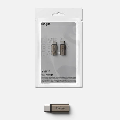 Adapter for Data og Lading Lightning - USB-C Ringke, Brun, Sett med 2 stykker