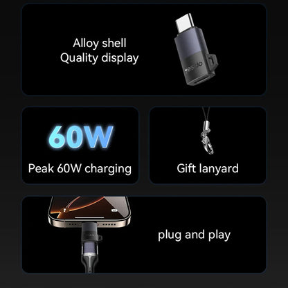 Adapter for Data og Lading Lightning - USB-C Yesido GS28, Grå