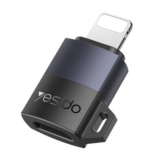 Adapter for Data and Charging microUSB - Lightning Yesido GS30, Grå
