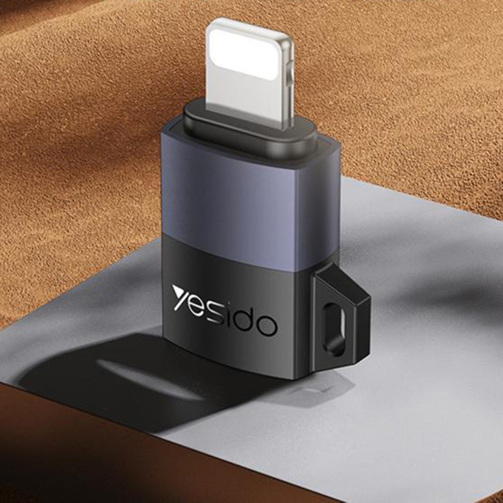 Adapter for Data and Charging microUSB - Lightning Yesido GS30, Grå