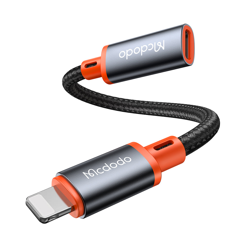 USB-C - Lightning McDodo CA-1440 Data- og Ladeadapter, Svart