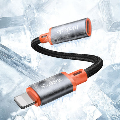 USB-C - Lightning McDodo CA-1440 Data- og Ladeadapter, Svart