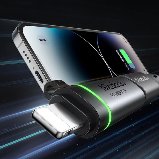 Adapter for Data and Charging USB-C - Lightning McDodo OT-2590 Power Off, Svart