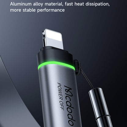 Adapter for Data and Charging USB-C - Lightning McDodo OT-2590 Power Off, Svart