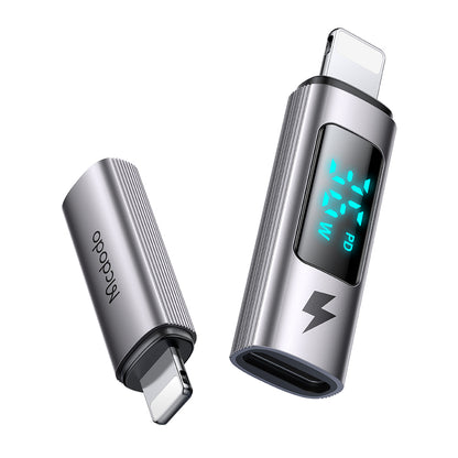 USB-C - Lightning McDodo OT-6100 Wales Display Adapter, Svart