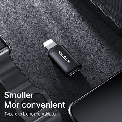 Adapter for Data og Lading USB-C - Lightning McDodo OT-7680, Svart