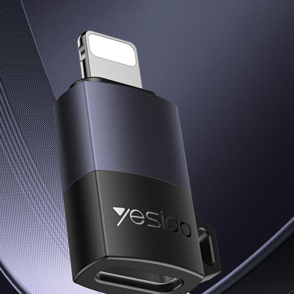 USB-C - Lightning Data- og Ladeadapter Yesido GS27, Grå