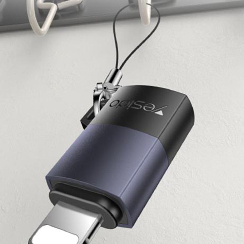 USB-C - Lightning Data- og Ladeadapter Yesido GS27, Grå