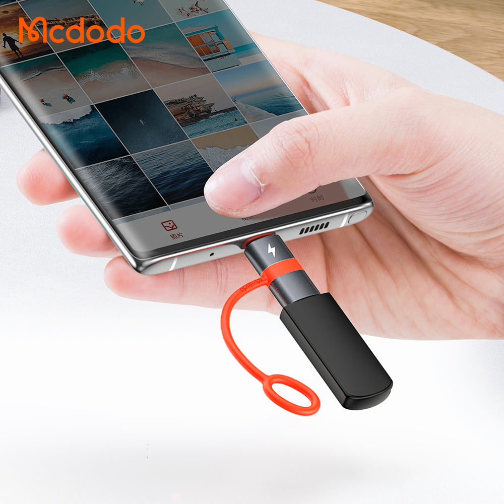 Adapter for Data og Lading USB-C - microUSB McDodo OT-3820, Grå