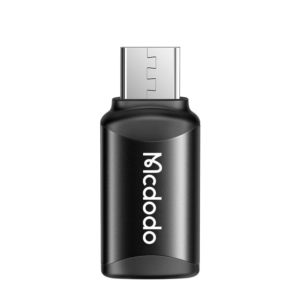 Adapter for Data og Lading USB-C - microUSB McDodo OT-7690, Svart