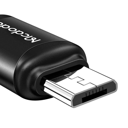Adapter for Data og Lading USB-C - microUSB McDodo OT-7690, Svart
