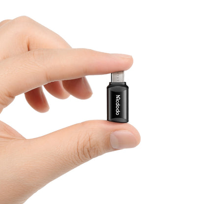 Adapter for Data og Lading USB-C - microUSB McDodo OT-7690, Svart