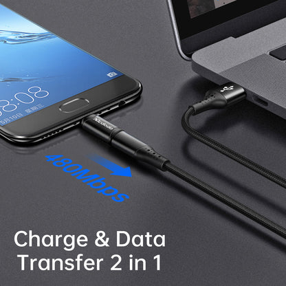 Adapter for Data og Lading USB-C - microUSB McDodo OT-7690, Svart
