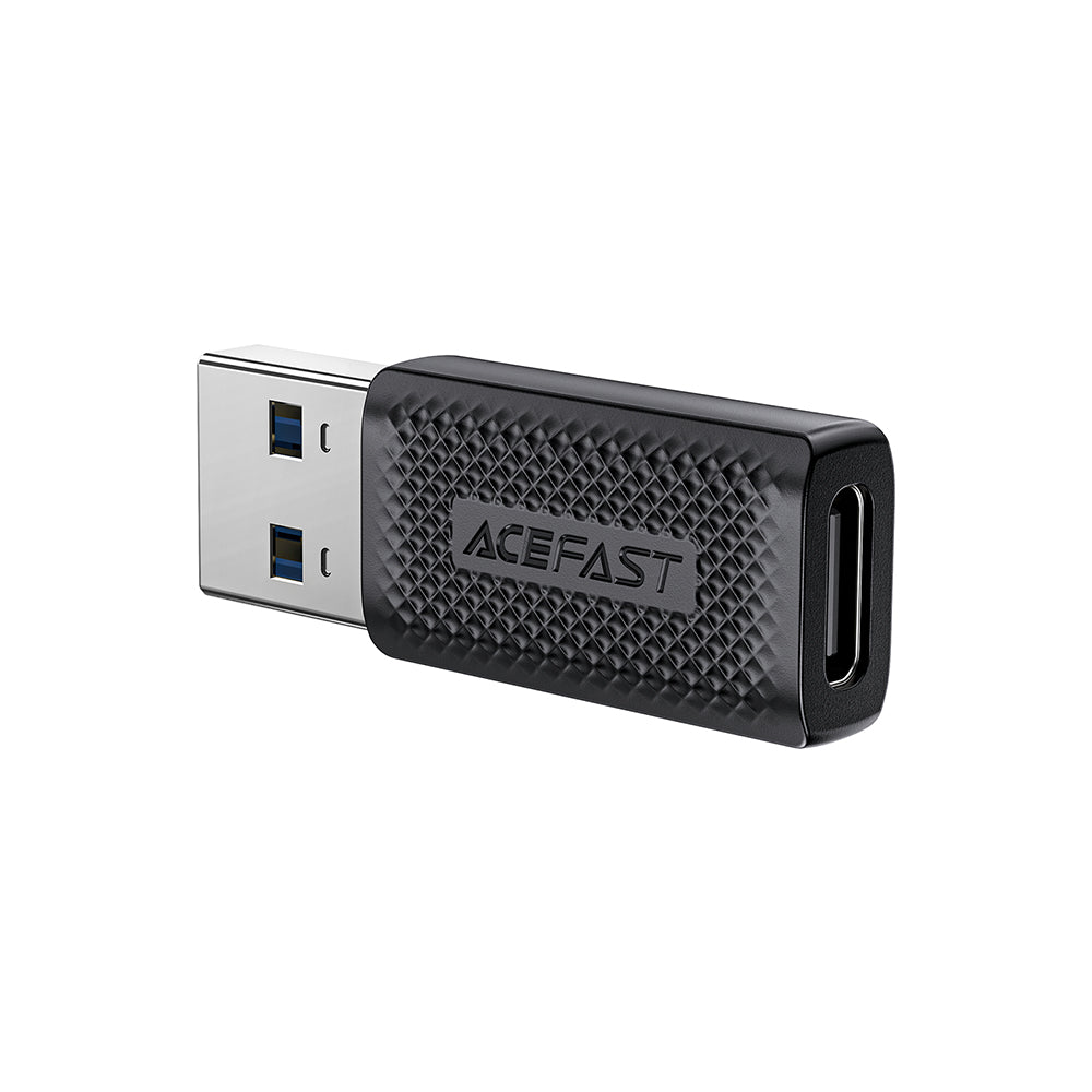 Adapter for Data og Lading USB-C - USB-A Acefast J2, Svart
