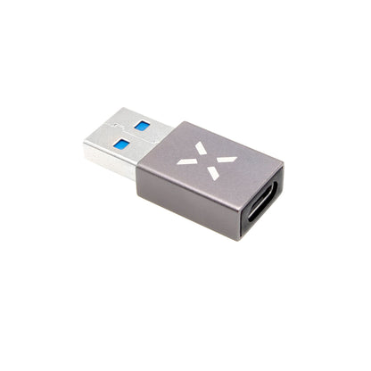 USB-C - USB-A Fixed Data- og Ladeadapter, Grå