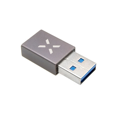 USB-C - USB-A Fixed Data- og Ladeadapter, Grå