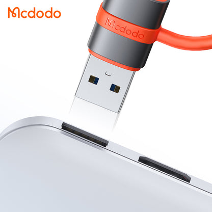 Adapter for Data og Lading USB-C - USB-A McDodo OT-3800, Grå
