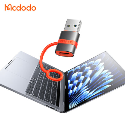 Adapter for Data og Lading USB-C - USB-A McDodo OT-3800, Grå