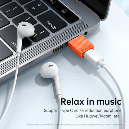 USB-C - USB-A Data og Ladeadapter McDodo OT-6550, Oransje