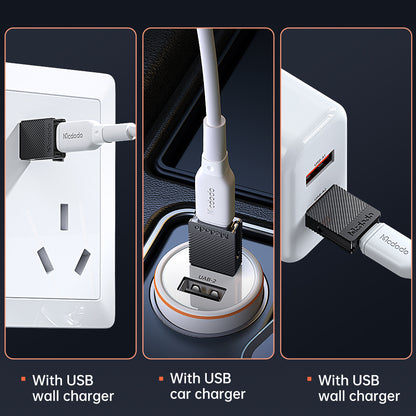 Adapter for Data og Lading USB-C - USB-A McDodo OT-6970, Svart