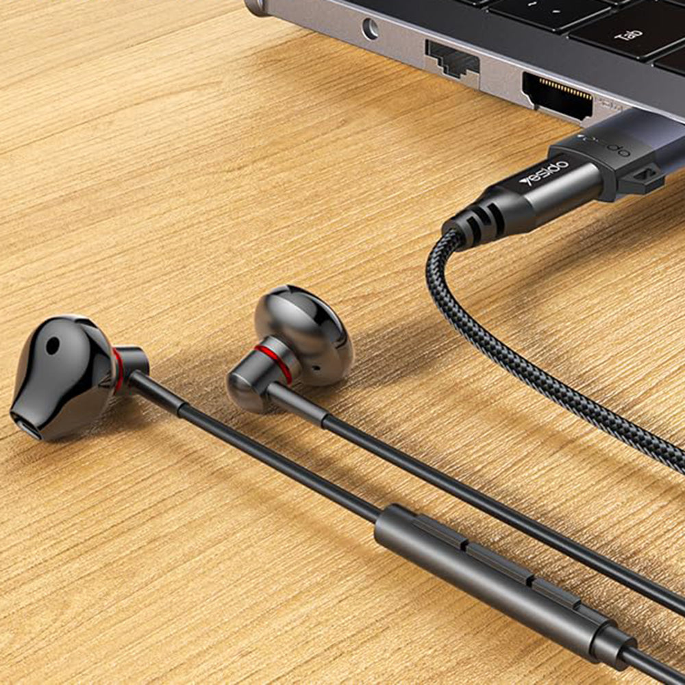 USB-C - USB-A Yesido GS34 Data- og Ladeadapter, Grå