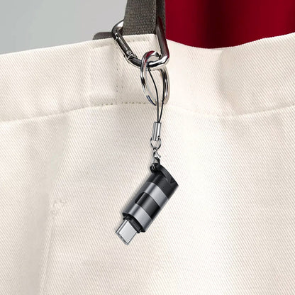 USB-C data- og ladeadapter - USB-C Acefast J9 Display, Grå