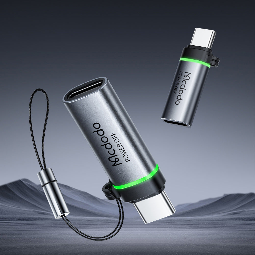 USB-C Data og Ladeadapter - USB-C McDodo OT-2450 Power Off, Svart
