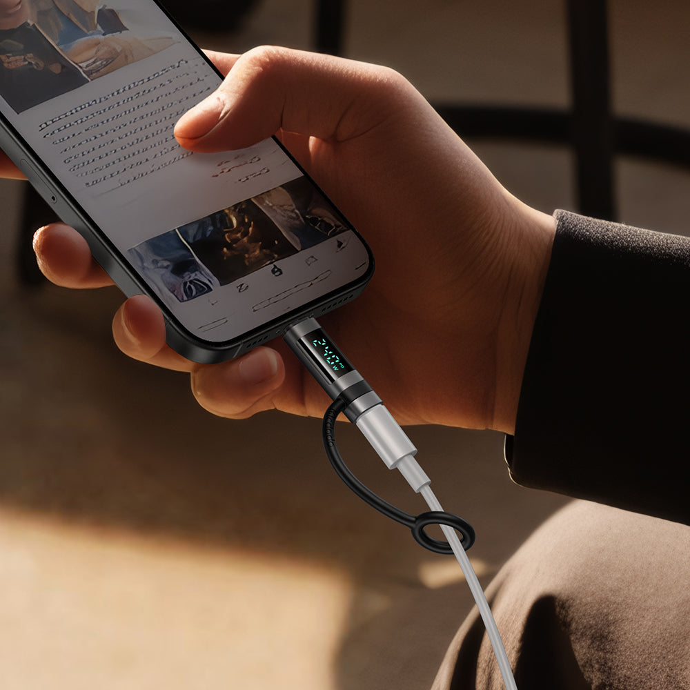 USB-C Data og Ladeadapter - USB-C McDodo OT-2620 Pigeon Display, Svart