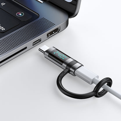 USB-C Data og Ladeadapter - USB-C McDodo OT-2620 Pigeon Display, Svart