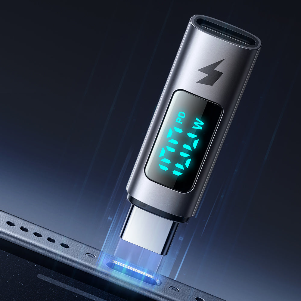 USB-C Data- og Ladeadapter - USB-C McDodo OT-6090 Wales Display, Svart