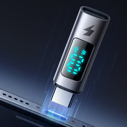 USB-C Data- og Ladeadapter - USB-C McDodo OT-6090 Wales Display, Svart